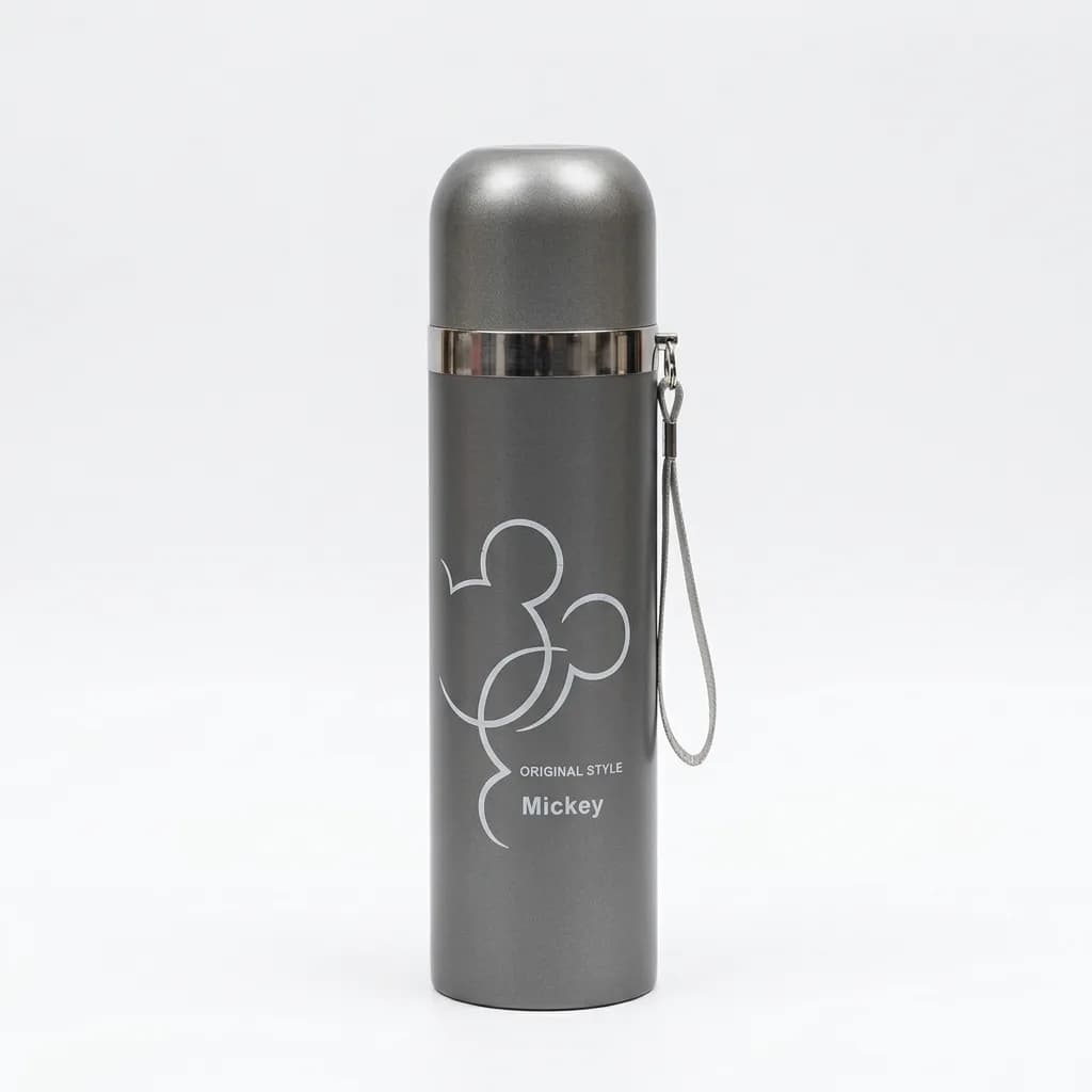Stainless Steel Vacuum Insulated Water Bottle – Hot & Cold Travel Flask for Office & Sports in Anchor Grey